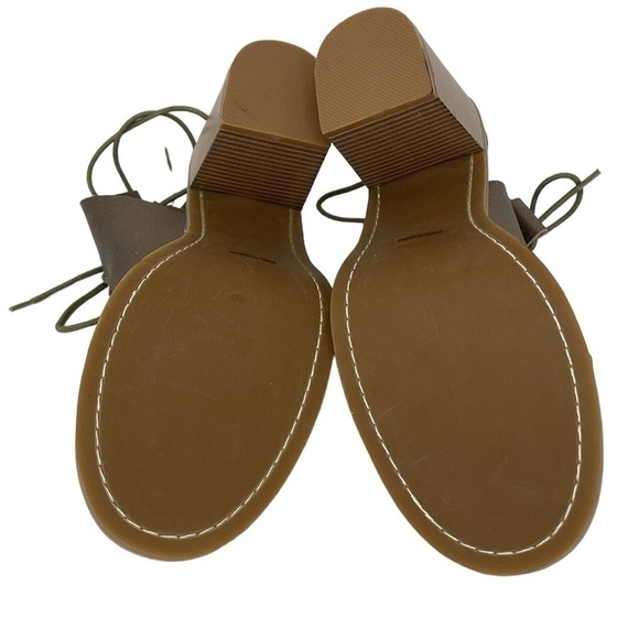 Free People Heels Women's 11 Bronze Gold Lace Up Open Toe Gladiator Pumps - Picture 11 of 17